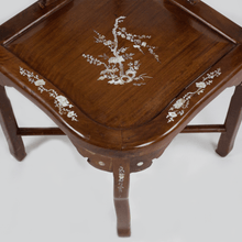 Load image into Gallery viewer, Antique Asian Rosewood Mother of Pearl Inlay Corner Chair [Oversize]
