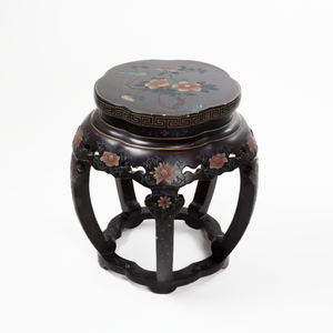 Antique Chinese Lacquer Garden Stool