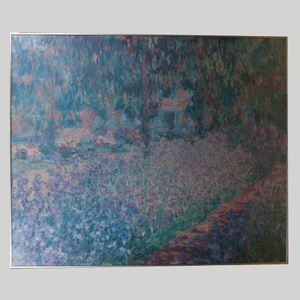 Massive Claude Monet - "Jardin de Giverny" Framed Print [Oversize]
