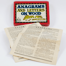 Load image into Gallery viewer, 1930s Anagrams Set - Wood Block Letters
