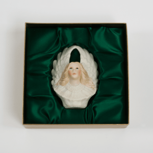 1950s Cybis Angel Ornament with Original Box + Catalog