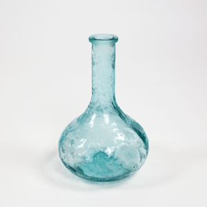 Patterned-Frost Sky Blue Vase