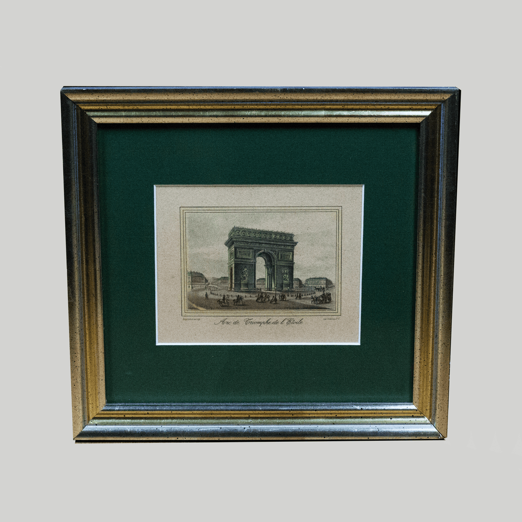 Arc de Triomphe Paris, Small Framed + Matted Print