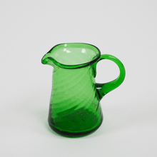 Load image into Gallery viewer, Vintage Green Glass Creamer
