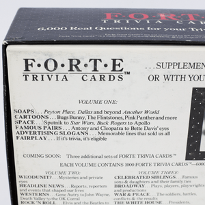 c.1984 Forte Trivia Cards