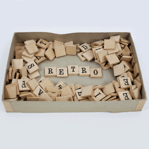 1930s Anagrams Set - Wood Block Letters